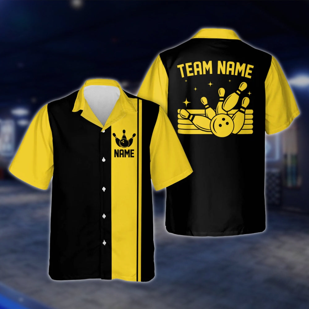 Custom Teal Blue Neon Vintage Bowling Hawaiian Shirt Men Women, Custom Vintage Bowling Shirts For Team BE0007