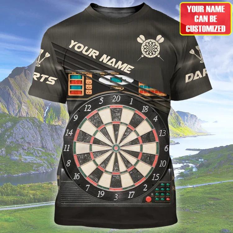 Abstract Personalized Darts Button Polo — Design 12