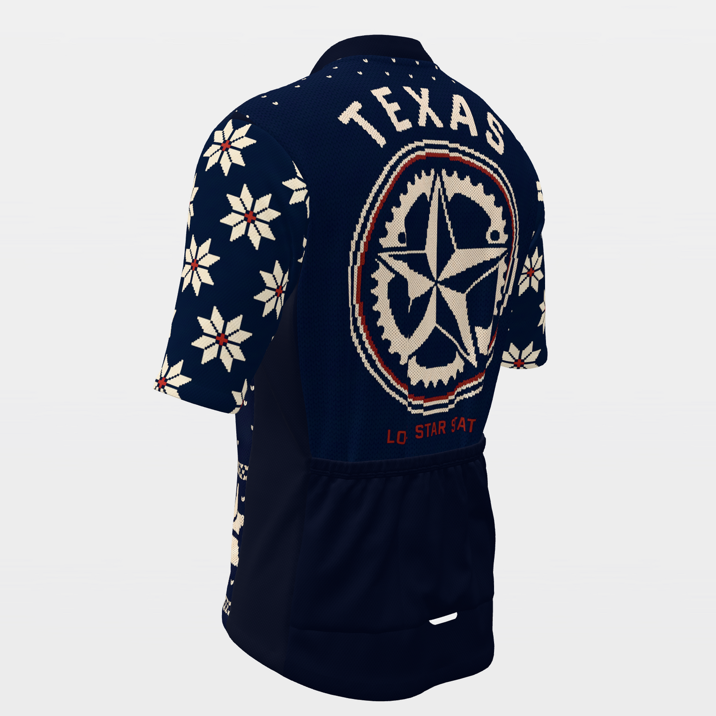 Texas Nordic Selburose Knit Cycling Jersey – Back Left product view
