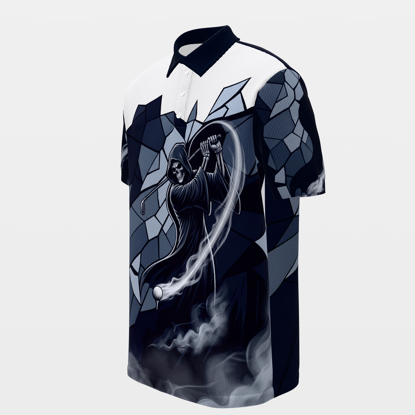 Cut Through the Fog Golf Polo Shirt – Front Left product view
