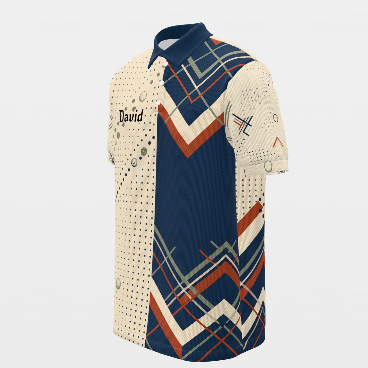 Clubhouse Plaid Rail Golf Polo Shirt – Front Left product view