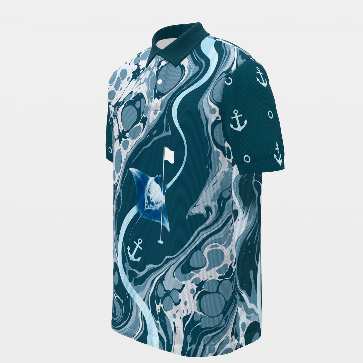 Water Hazard Glide Golf Polo Shirt – Front Left product view