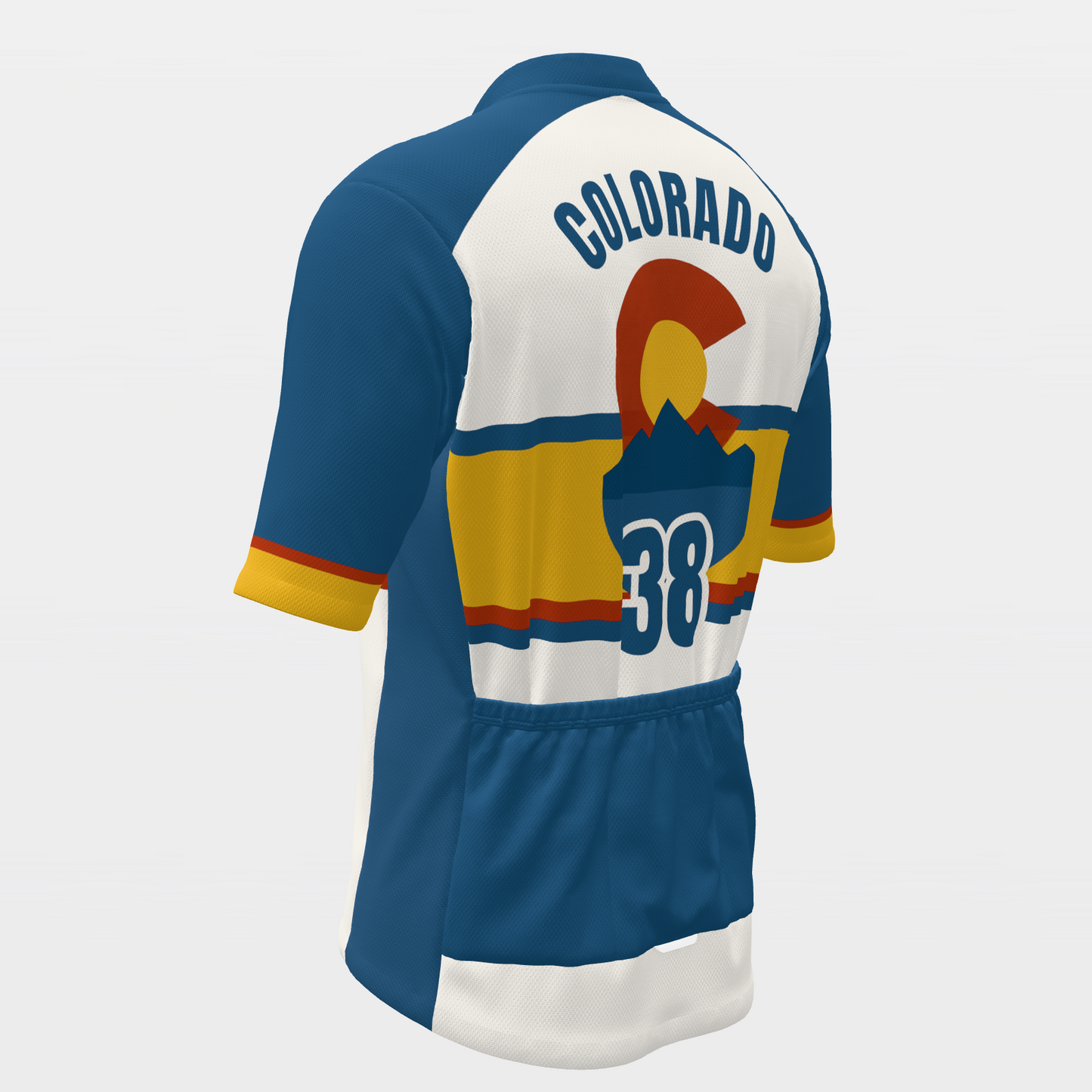 Colorado State Race Kit — sponsor-band Cycling Jersey – Back Left view
