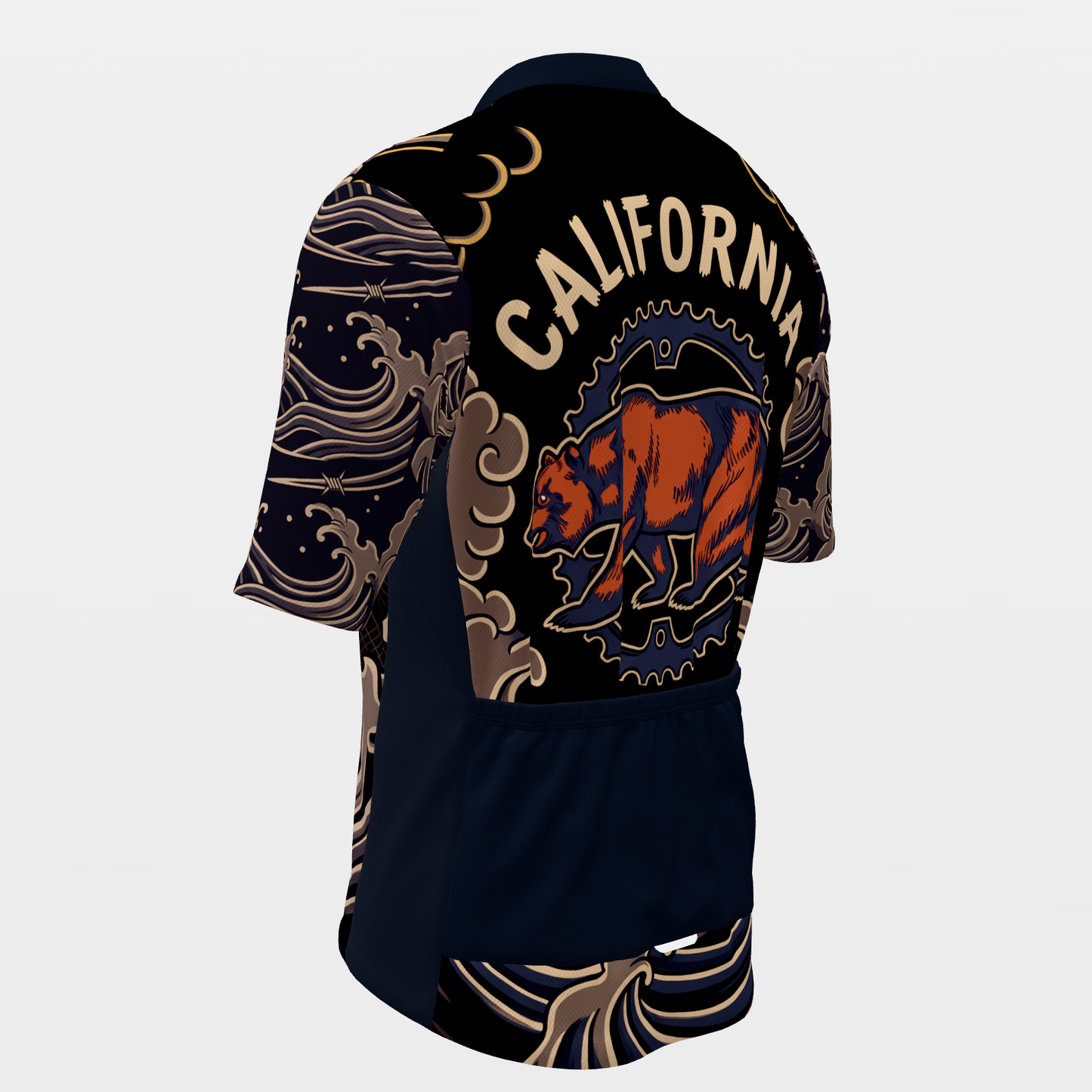 California Irezumi Tattoo Cycling Jersey – Back Left product view
