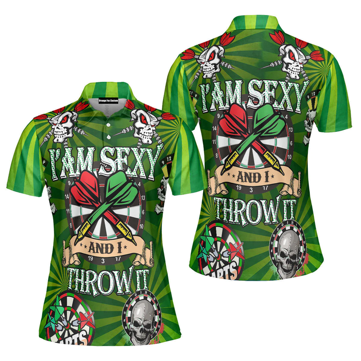 I'm Sexy and I Throw It Personalized Darts Button Polo