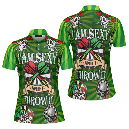 I'm Sexy and I Throw It Personalized Darts Button Polo