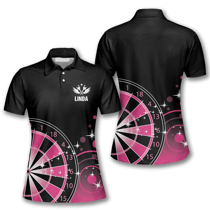 Queen of 6 Personalized Darts Button Polo