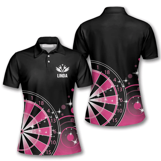 Queen of 6 Personalized Darts Button Polo