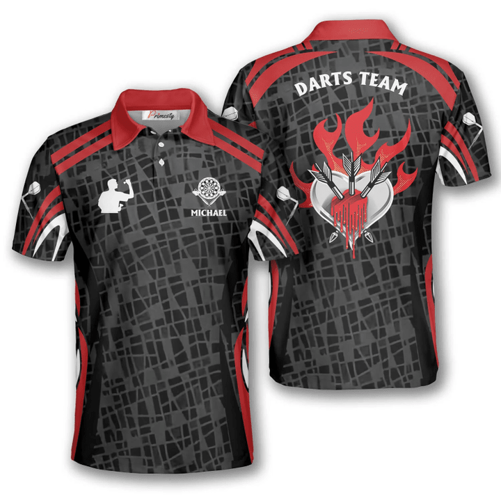 Lover and Personalized Darts Button Polo