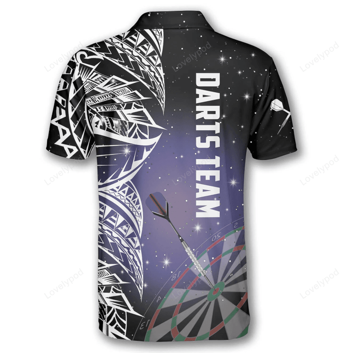 Night Sky and Personalized Darts Button Polo