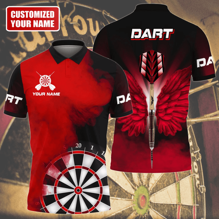 Wings Personalized Darts Button Polo