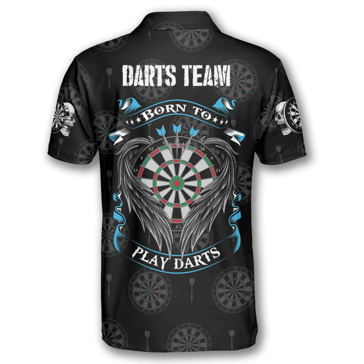 Born To Play and Personalized Darts Button Polo