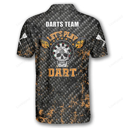 Bullseye Passinate and Personalized Darts Button Polo