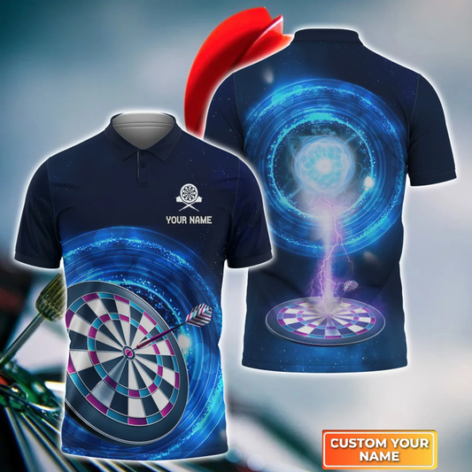 Galaxy Personalized Darts Button Polo