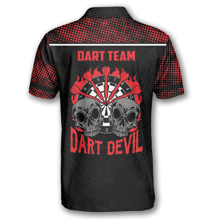 Red Python and Personalized Darts Button Polo