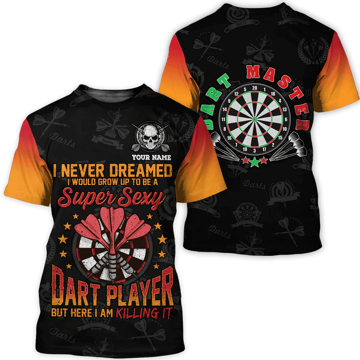 I Never Dreamed Super Sexy Player Personalized Darts Button Polo