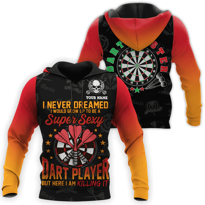 I Never Dreamed Super Sexy Player Personalized Darts Button Polo