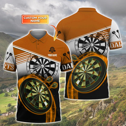 Multi Color Personalized Darts Button Polo