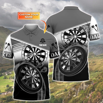 Multi Color Personalized Darts Button Polo