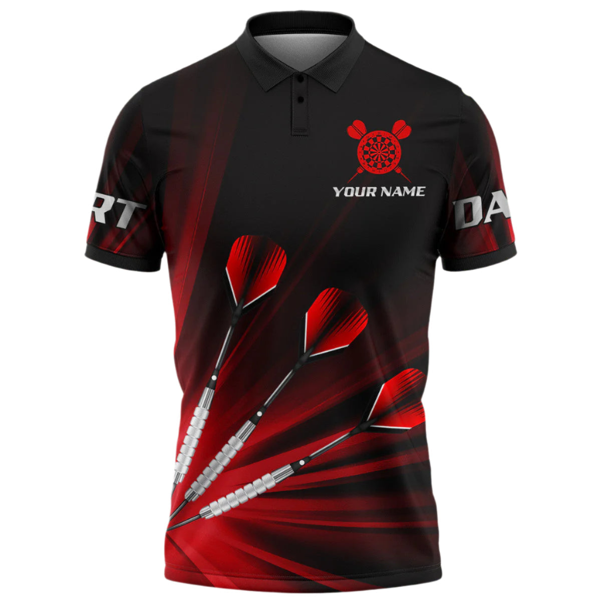 Colorful for Team Personalized Darts Button Polo