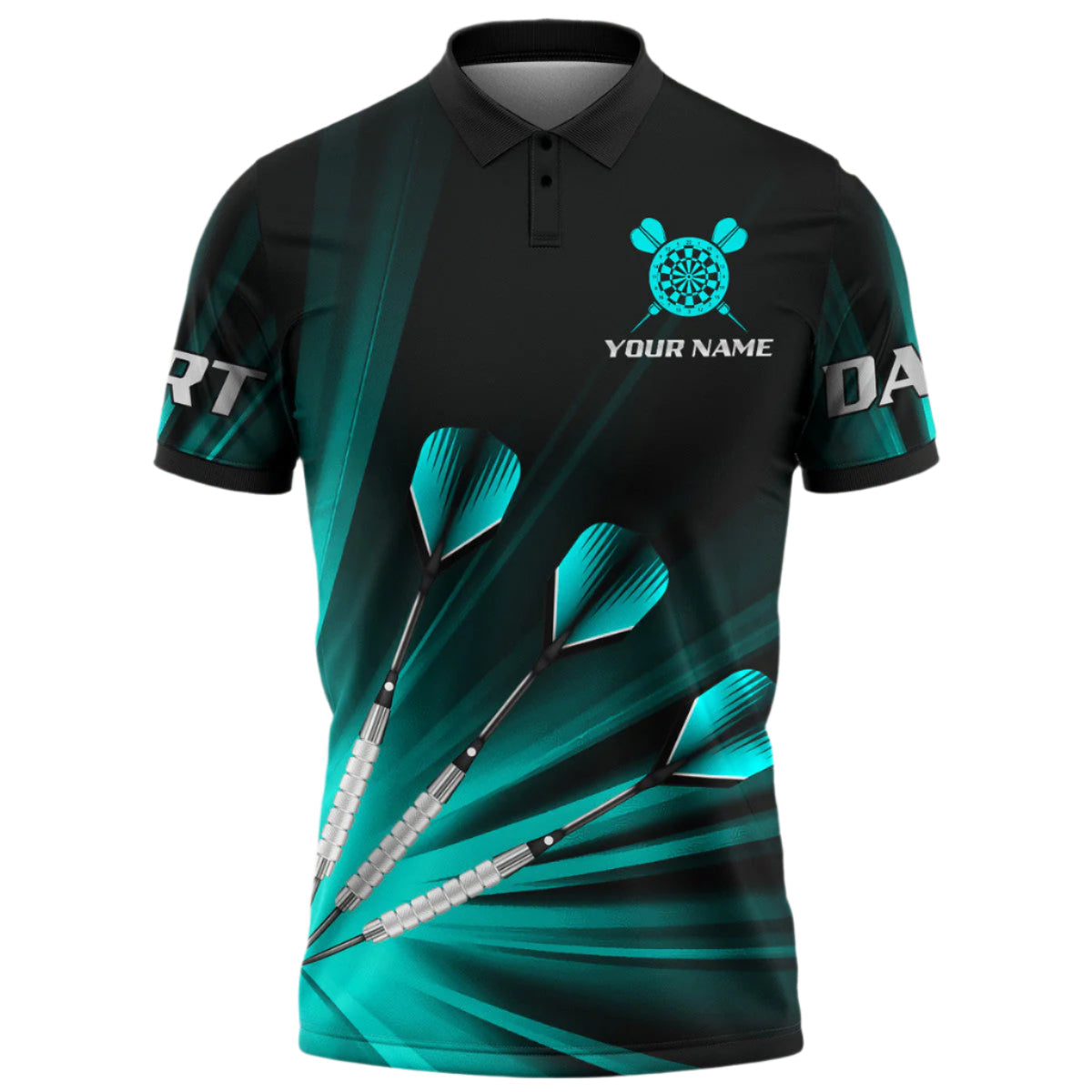 Colorful for Team Personalized Darts Button Polo