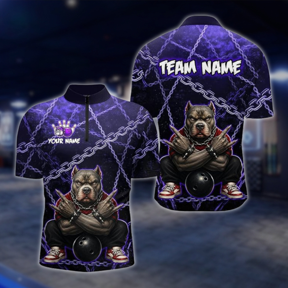 Personalized Bulldog Bowling Jersey For Men, Custom Bulldog Bowling Team Shirt BZ0940