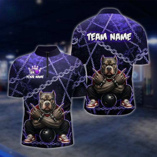 Personalized Bulldog Bowling Jersey For Men, Custom Bulldog Bowling Team Shirt BZ0940