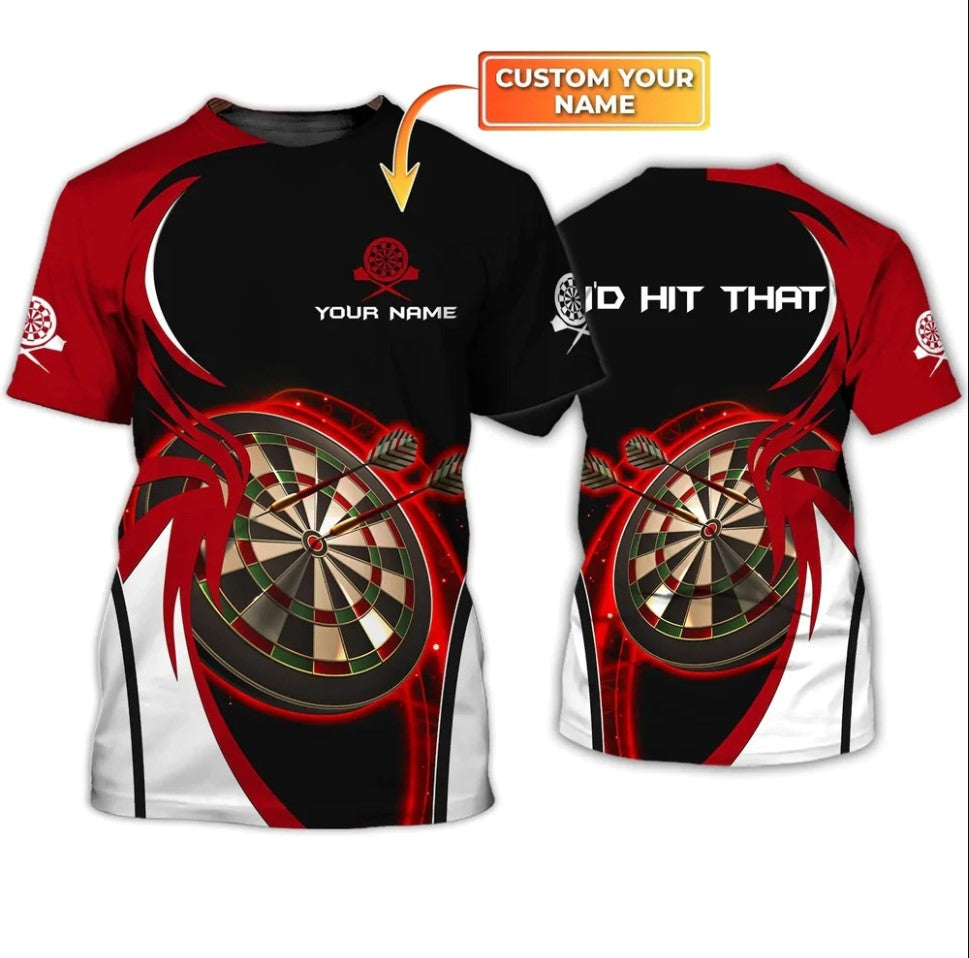 I'd Hit That Personalized Darts Button Polo — Design 02