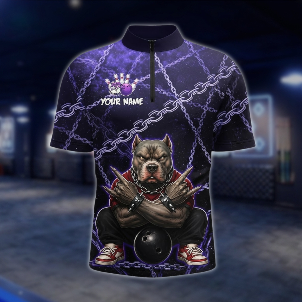 Personalized Bulldog Bowling Jersey For Men, Custom Bulldog Bowling Team Shirt BZ0940