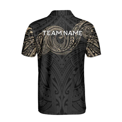 Tribal Mens Personalized Darts Button Polo
