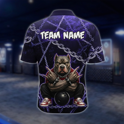 Personalized Bulldog Bowling Jersey For Men, Custom Bulldog Bowling Team Shirt BZ0940