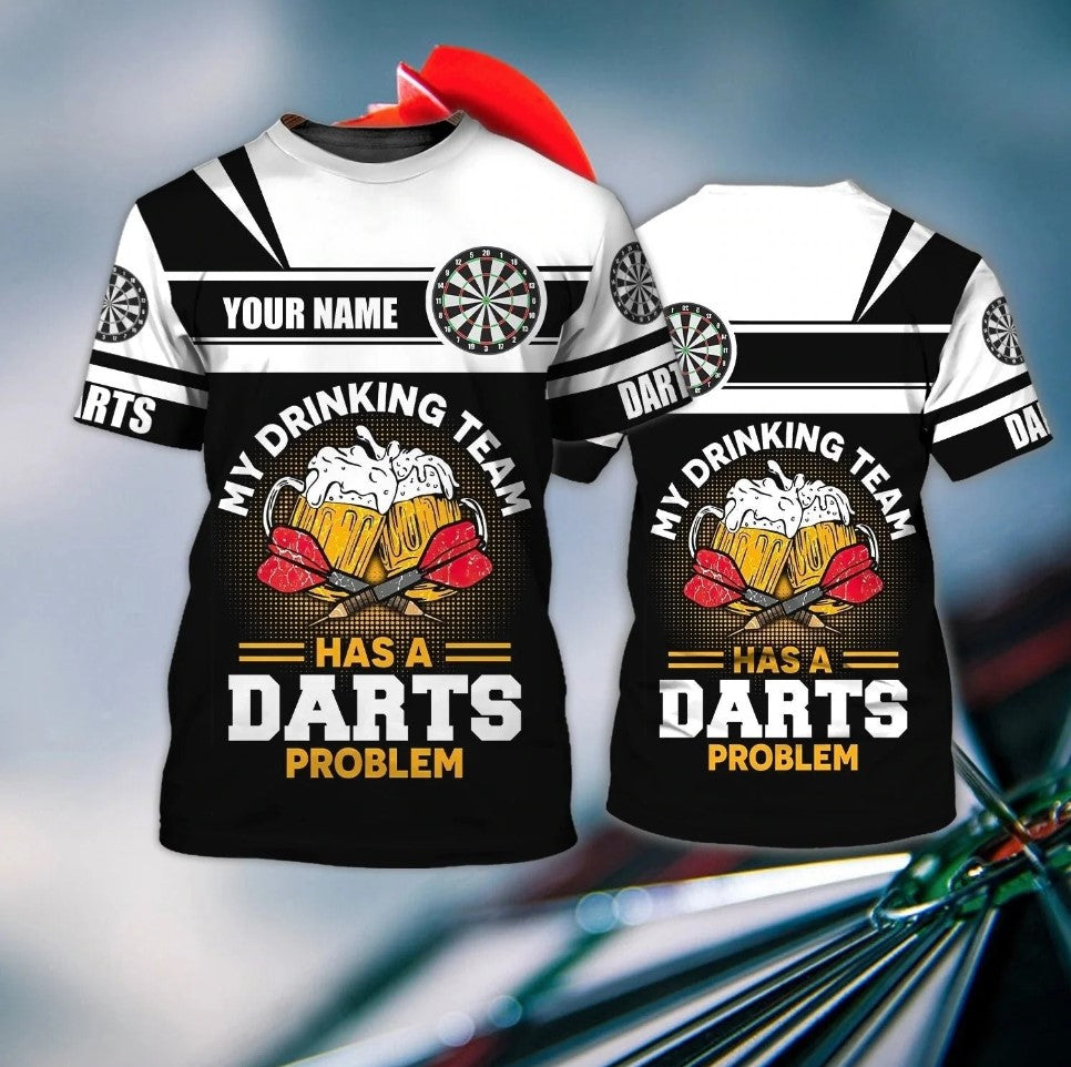 Has Problem Personalized Darts Button Polo