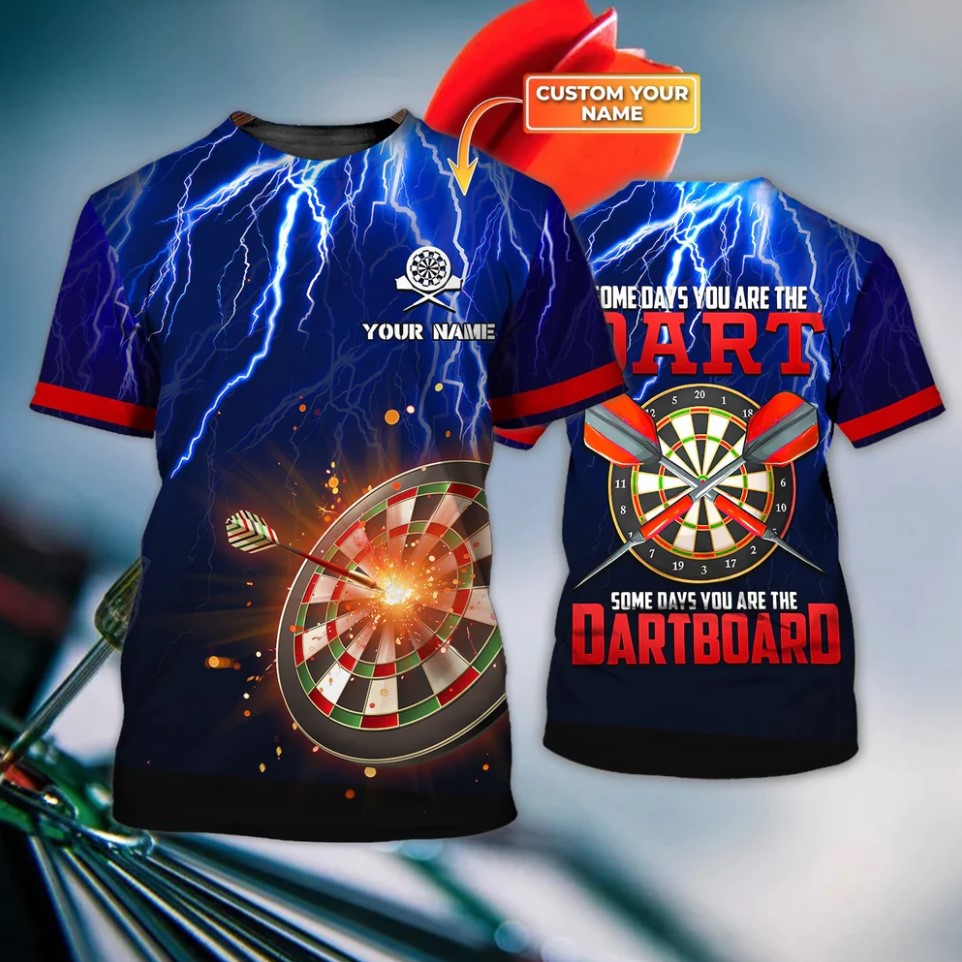 Somedays You Are the Dartboard Personalized Darts Button Polo