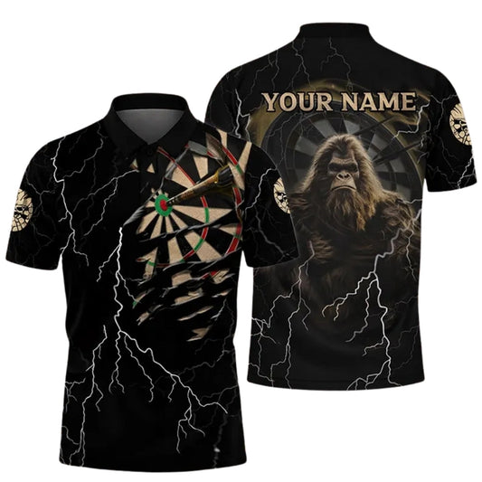 Bigfoot Thunder Personalized Darts Button Polo