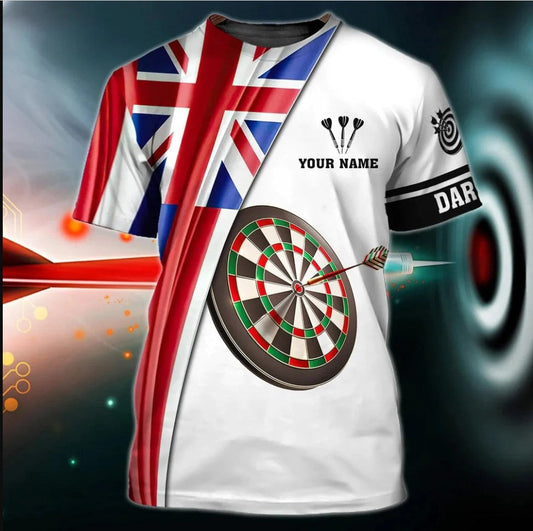 UK Player Team Personalized Darts Button Polo