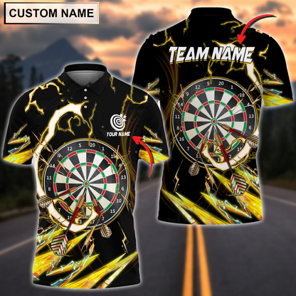 Multilcolor Breath of Thunder Personalized Darts Button Polo