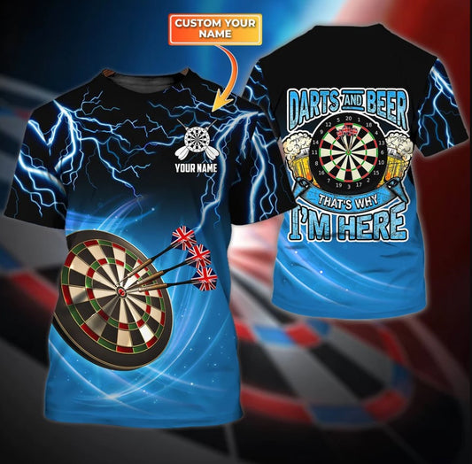 And Beer Thunder Personalized Darts Button Polo