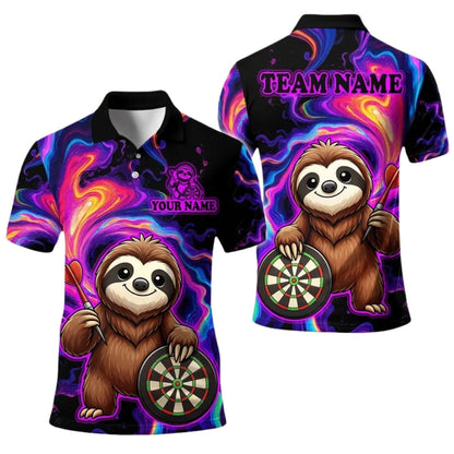 Funny Solth Dartboard Personalized Darts Button Polo