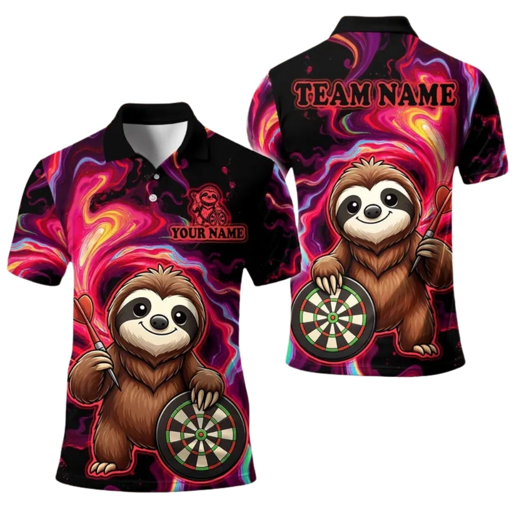 Funny Solth Dartboard Personalized Darts Button Polo