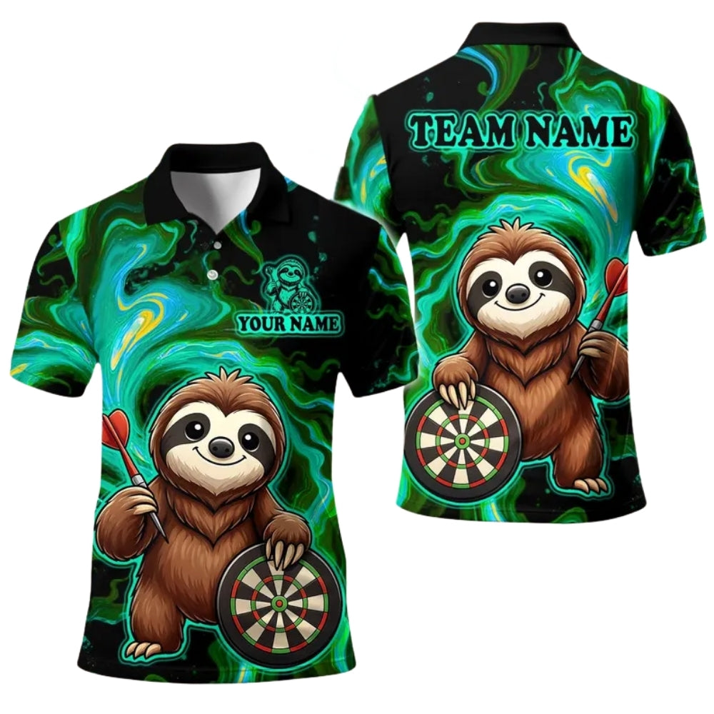 Funny Solth Dartboard Personalized Darts Button Polo