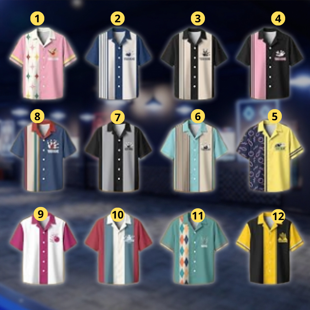 Personalized Vintage Black Bowling Hawaiian Shirt Men, Custom Vintage Bowling Team Shirts BE0236