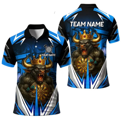 King Bull Personalized Darts Button Polo