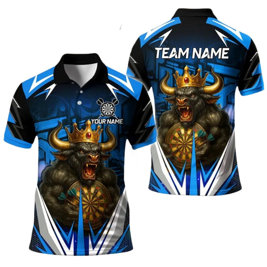 King Bull Personalized Darts Button Polo