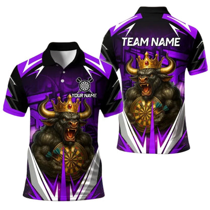 King Bull Personalized Darts Button Polo