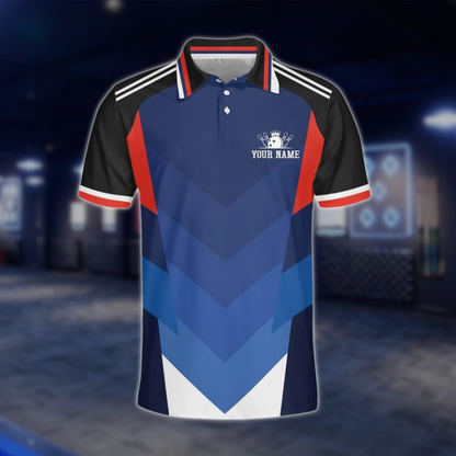 Personalized Team Logo Bowling Polo Shirt For Men, Custom Bowling Shirt With Logo BZ0783