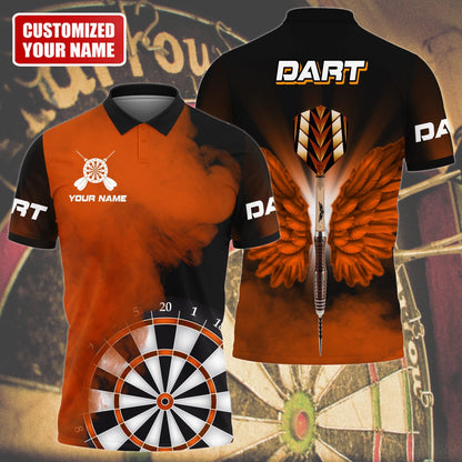 Multi Color Wings Personalized Darts Button Polo