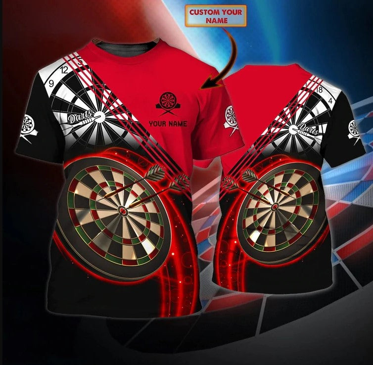 On ( Red ) Personalized Darts Button Polo