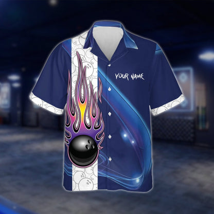 Move Over Boys Let This Old Man Show You How To Bowl Custom Mens Bowling Hawaiian Shirt, Funny Custom Name Bowling Shirts BE0037