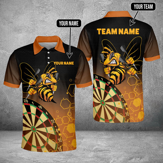 Bee Board Personalized Darts Button Polo