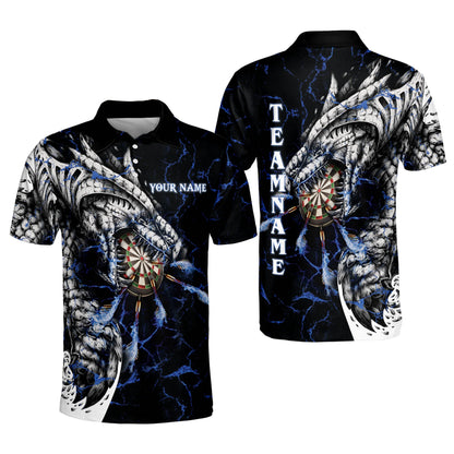 Magma Dragon Personalized Darts Button Polo